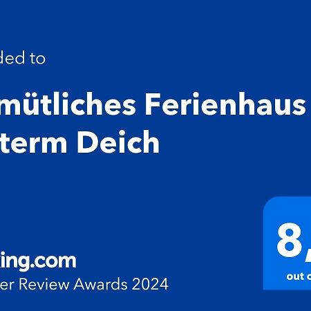 Gemuetliches Ferienhaus Hinterm Deich Đảo Đảo Nordstrand Ngoại thất bức ảnh